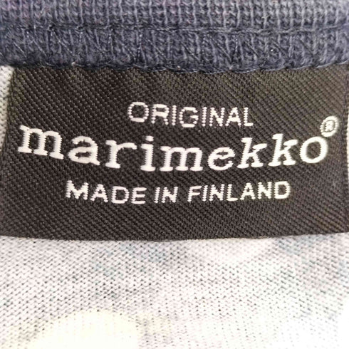 マリメッコ marimekko フィンランド製 水玉 ドット クルーネック L/S Tシャツ レディース import:XS