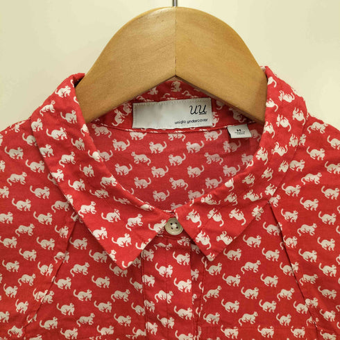 アンダーカバー UNDERCOVER 猫 総柄 シャツ ワンピース レディース JPN:M