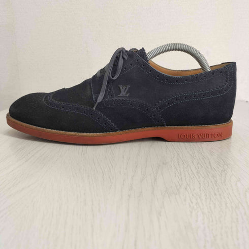 ルイヴィトン LOUIS VUITTON ウィングチップ スウェードレザーローカットシューズ メンズ 6 2/1