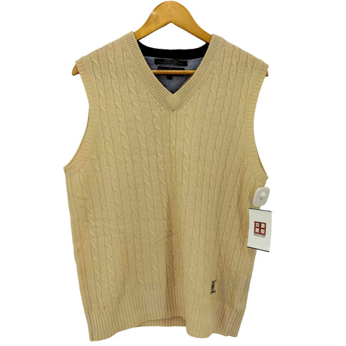 トミーヒルフィガーゴルフ TOMMY HILFIGER GOLF ロゴ刺繍 ケーブル ニット ベスト メンズ import:M