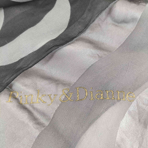 ピンキーアンドダイアン Pinky&Dianne 柄切替 シルクスカーフ レディース