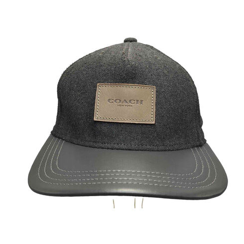 コーチ COACH Wool flat brim cap ウール フラット ブリム キャップ メンズ