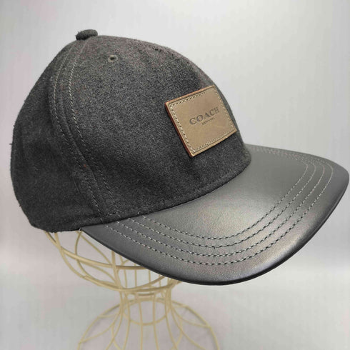 コーチ COACH Wool flat brim cap ウール フラット ブリム キャップ メンズ