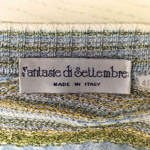 fantasie di settembre イタリア製 総柄 カーディガン メンズ 48