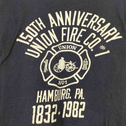 袖裾シングル 150th UNION FIRE CO. プリント S/S Tシャツ メンズ
