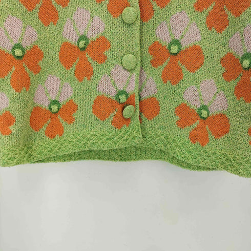 ザラ ZARA 花柄 S/S カーディガン レディース 28
