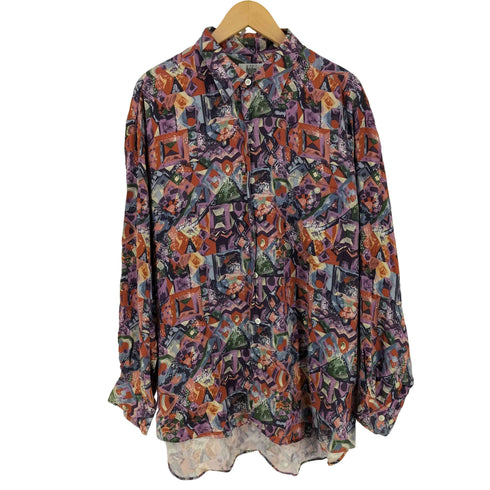 Modigliani 90s 総柄 長袖シャツ メンズ LL