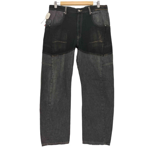 バランスウェアデザイン balanceweardesign 00s 切替 立体裁断 Tech Combo Denim テックコンボデニム メンズ JPN:XL