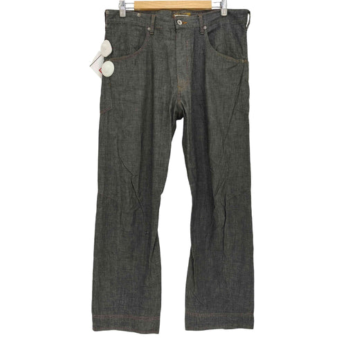 バランスウェアデザイン balanceweardesign 00s 立体裁断 Tech Combo Denim テックコンボデニム ライトオンス メンズ JPN:L