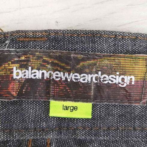 バランスウェアデザイン balanceweardesign 00s 立体裁断 Tech Combo Denim テックコンボデニム ライトオンス メンズ JPN:L