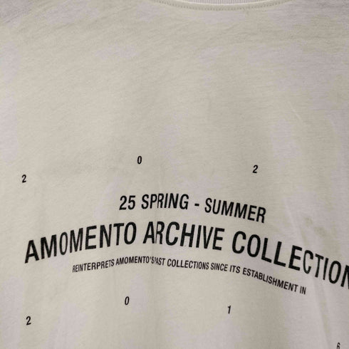 アモーメント amomento 25SS レタリング Tシャツ メンズ