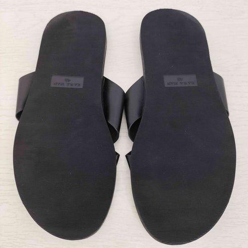 ザラマン ZARA MAN クロスストラップ レザーサンダル メンズ EUR:43