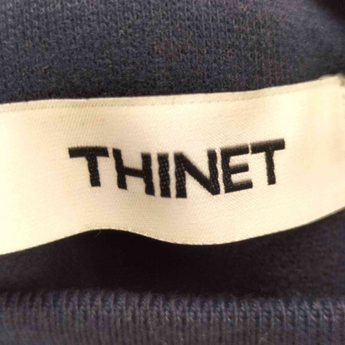 THINET フロッキープリントスウェットプルオーバー メンズ L
