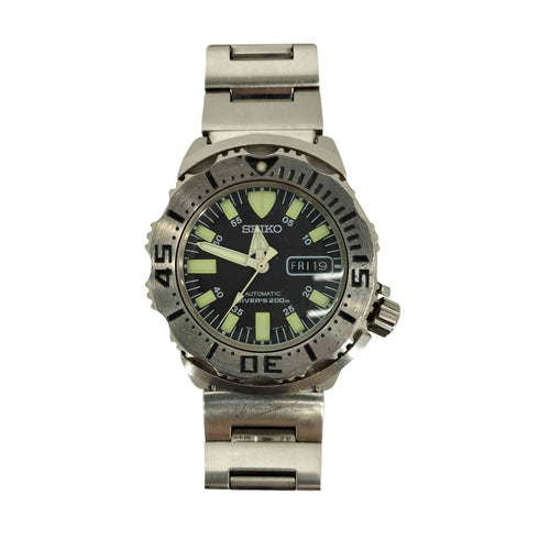 セイコー SEIKO DIVER’S 200m ダイバーズ ブラックモンスター 腕時計 メンズ