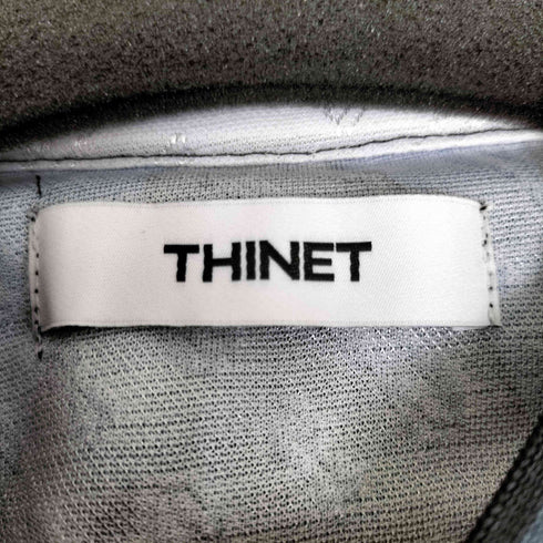 THINET 襟付きジャガードゲームシャツ メンズ M