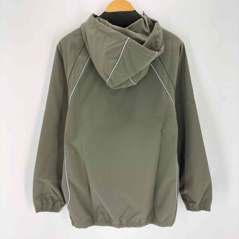 THINET ロゴプリント ハーフジップアノラックジャケット メンズ M