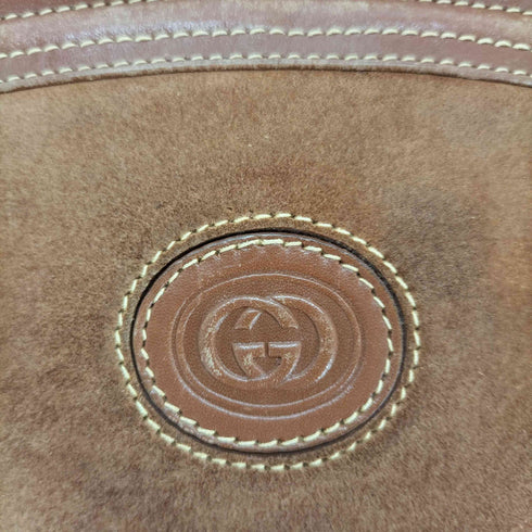 グッチ GUCCI オールドGGロゴ スエードレザー ショルダーバッグ レディース