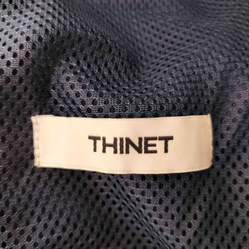 THINET ロゴ刺繍 パインピング テックジョガーパンツ メンズ M