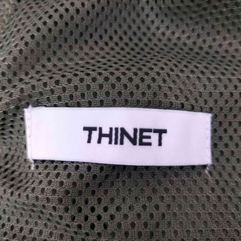 THINET ロゴ刺繍 パインピング テックジョガーパンツ メンズ L