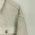 ザラ ZARA ホワイトウォッシュ加工 デニムジャケット メンズ import:L