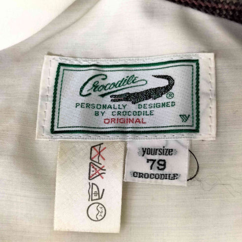 クロコダイル crocodile グレンチェックスラックス メンズ 79
