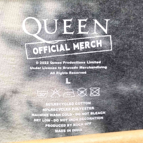 UK ロック バンド フォト プリント タイダイ柄 Tシャツ メンズ import:L