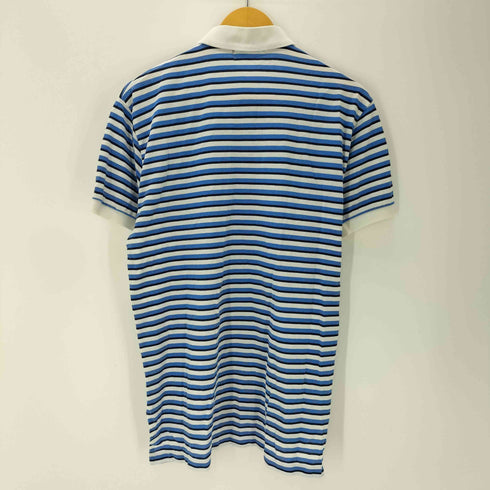 ポロバイラルフローレン Polo by RALPH LAUREN 90S ポニー 刺繍 コットン ボーダー ポロ シャツ メンズ import:M