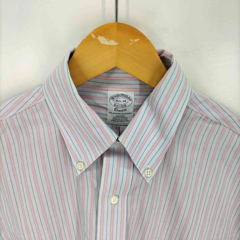ブルックスブラザーズ BROOKS BROTHERS classic ストライプ ボタンダウン コットンシャツ メンズ 15½-34