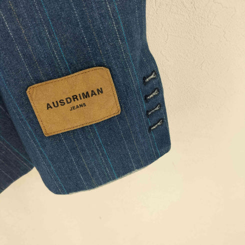 AUSDRIMAN ストライプデニムテーラードジャケット メンズ