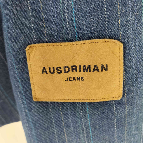 AUSDRIMAN ストライプデニムテーラードジャケット メンズ