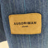 AUSDRIMAN ストライプデニムテーラードジャケット メンズ