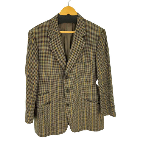 アクアスキュータム AQUASCUTUM グレンチェック テーラードジャケット メンズ