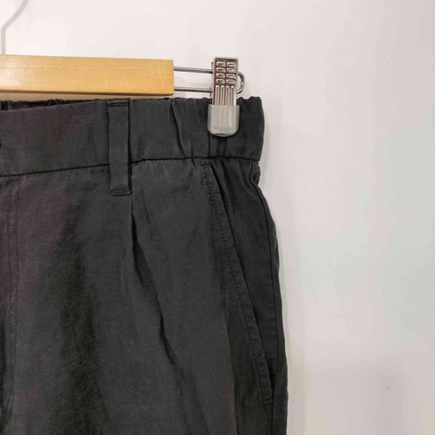 ザラ ZARA ワイドレッグプリーツ加工パンツ メンズ import:S
