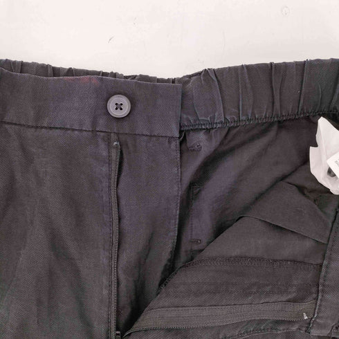 ザラ ZARA ワイドレッグプリーツ加工パンツ メンズ import:S