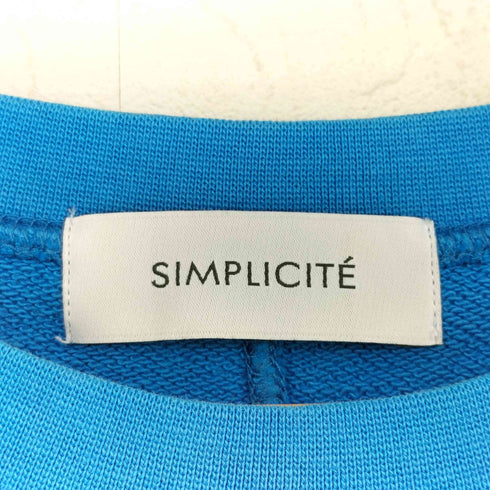 シンプリシテェ SIMPLICITE 裾ラウンド クルーネック スウェット メンズ FREE
