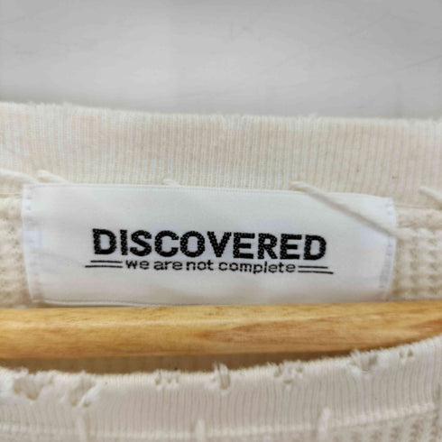ディスカバード DISCOVERED ダメージ加工 ワッフルプルオーバー メンズ 2