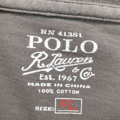 ポロラルフローレン POLO RALPH LAUREN ポニー刺繍 ポケットクルーネックTシャツ メンズ import:XL