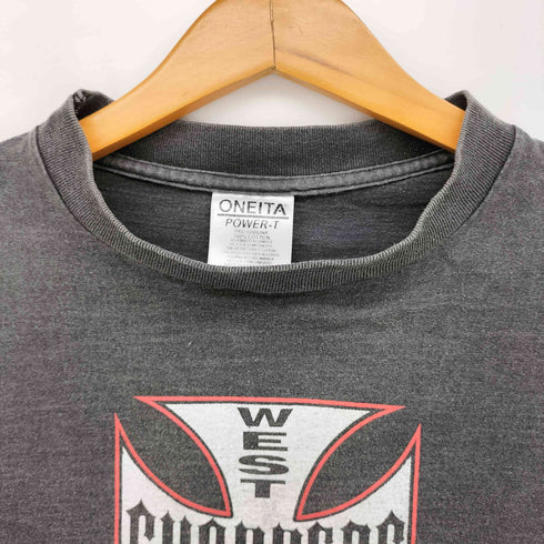 オニータ ONEITA 90S WEST COAST CHOPPERS アイアンクロスロゴ S/S Tシャツ メンズ import:L