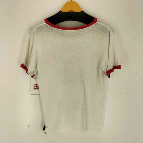 チャンピオン Champion 70S~80S Brophy College ロゴ リンガー t-shirt レディース import:M