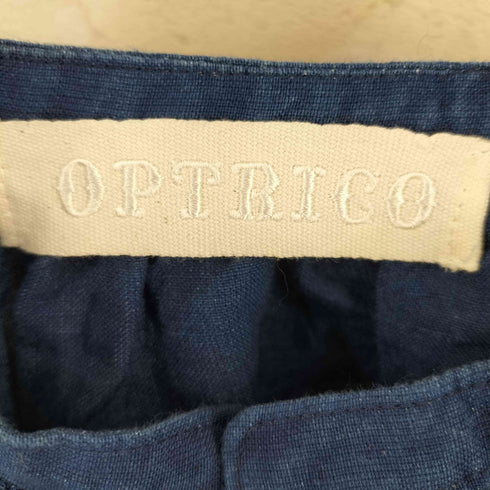 OPTRICO インディゴリネン クルミボタン ブラウス レディース 1
