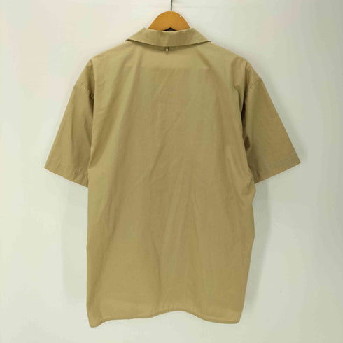パウンド PWNED × SOLID BLACKLINE KAIKIN SHIRTS ロゴ プリント コラボ 開襟 オープンカラー S/S ボックス シャツ メンズ JPN:XL