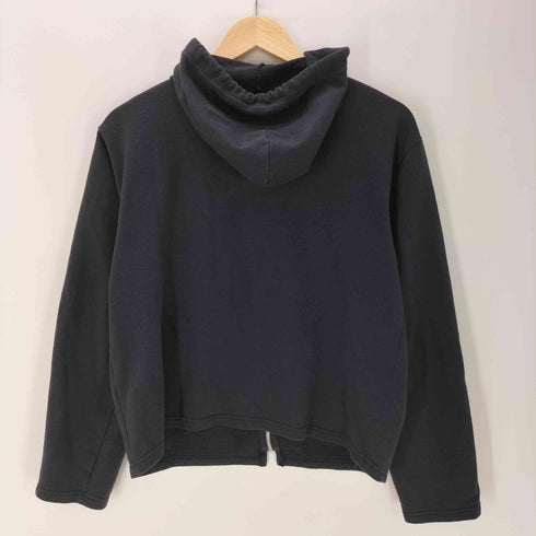 アニエスベー agnes b. PARIS SPORT 00S サンライズ期 クロップド ショート ジップ フーディー パーカー 八の字ジップ 短丈 レディース 3