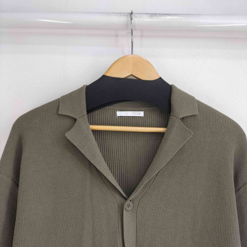 ザラ ZARA コットンニット S/S シャツ メンズ import:M
