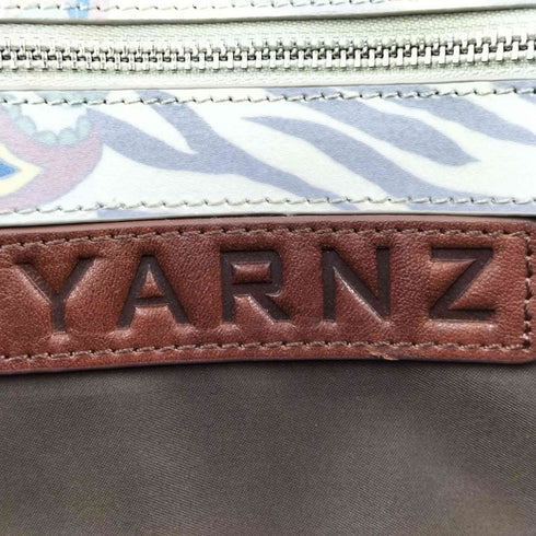 YARNZ 総柄切替プリントトートバッグ レディース