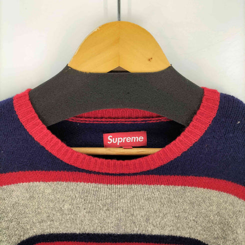 シュプリーム Supreme Border Crewneck Sweater ボーダー ニット セーター メンズ import:XL