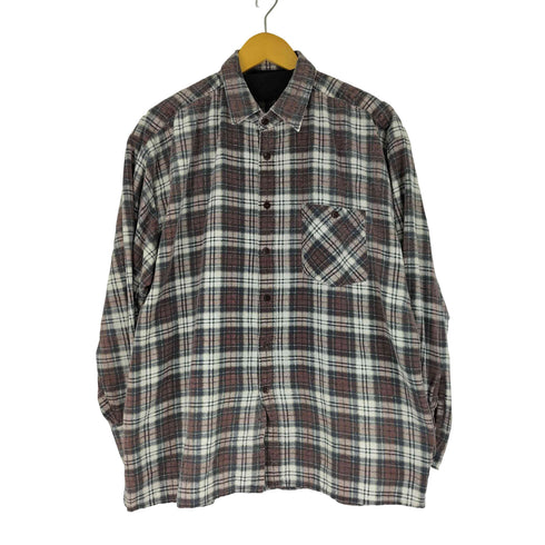 チェック L/S プリント ネルシャツ メンズ