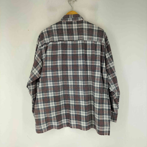 チェック L/S プリント ネルシャツ メンズ