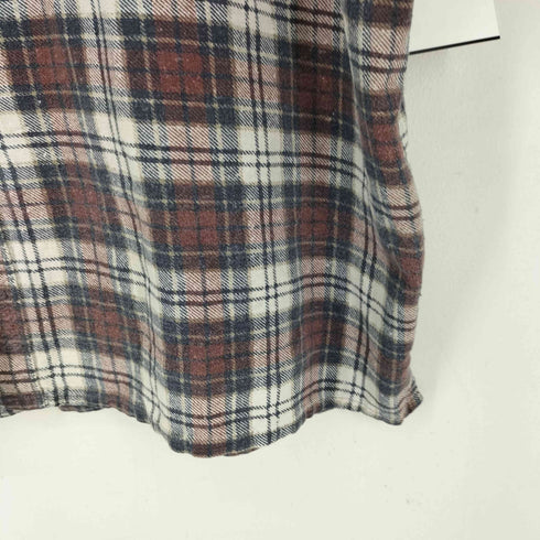 チェック L/S プリント ネルシャツ メンズ