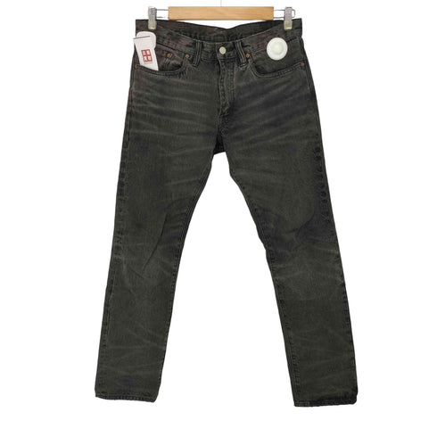 ダブルアールエルラルフローレン RRL RALPH LAUREN SLIM FITジップフライブラックデニムパンツ メンズ 30×30