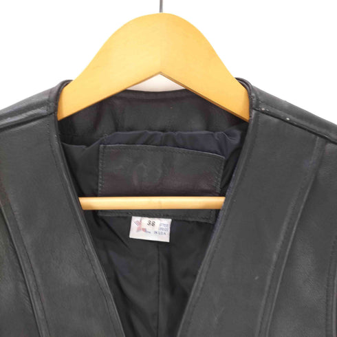BRANDED GARMENTS ブランデッドガーメンツ 80-90S OLD USA製 カウレザー 牛革 ベスト メンズ 38